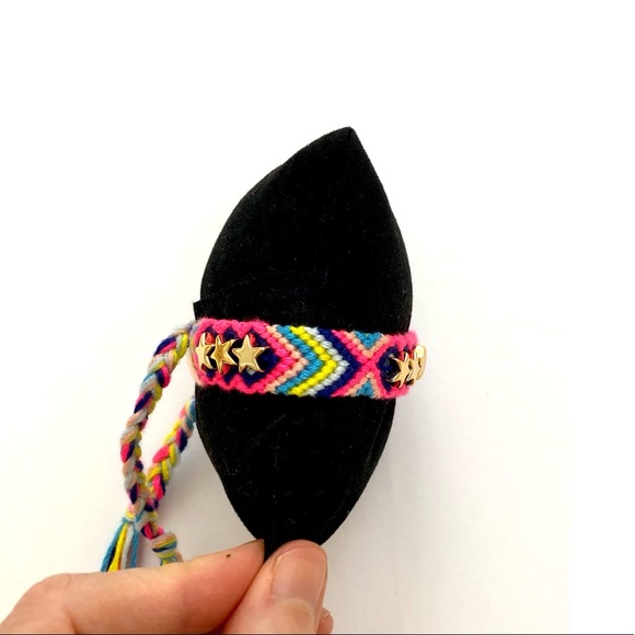 Stars Gold Charms Woven Bracelet- New - Picture 7 of 10